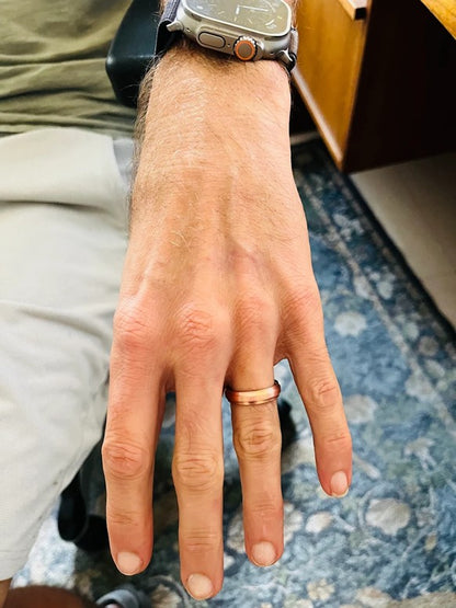 COPPER MOXIE THIN | Men's Copper, Jade & Titanium Wedding Ring