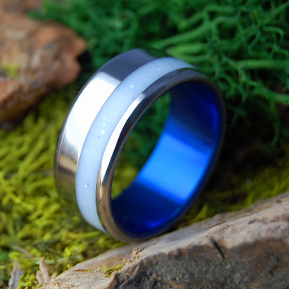 HER DRESS ON OUR DAY | Wedding Dress Fabric & Titanium Wedding Ring