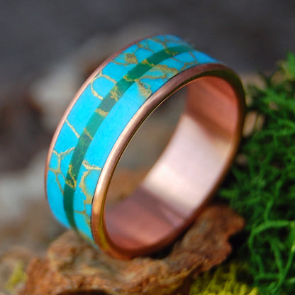 HOT STONE COPPER | Stone & Copper Wedding Ring
