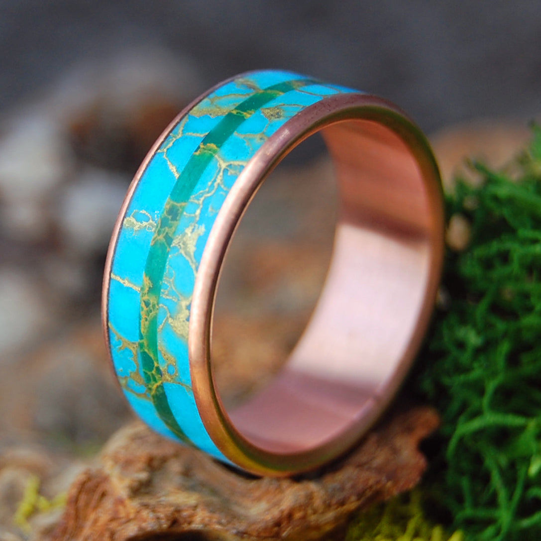 HOT STONE COPPER | Stone & Copper Wedding Ring