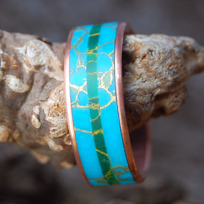 HOT STONE COPPER | Stone & Copper Wedding Ring