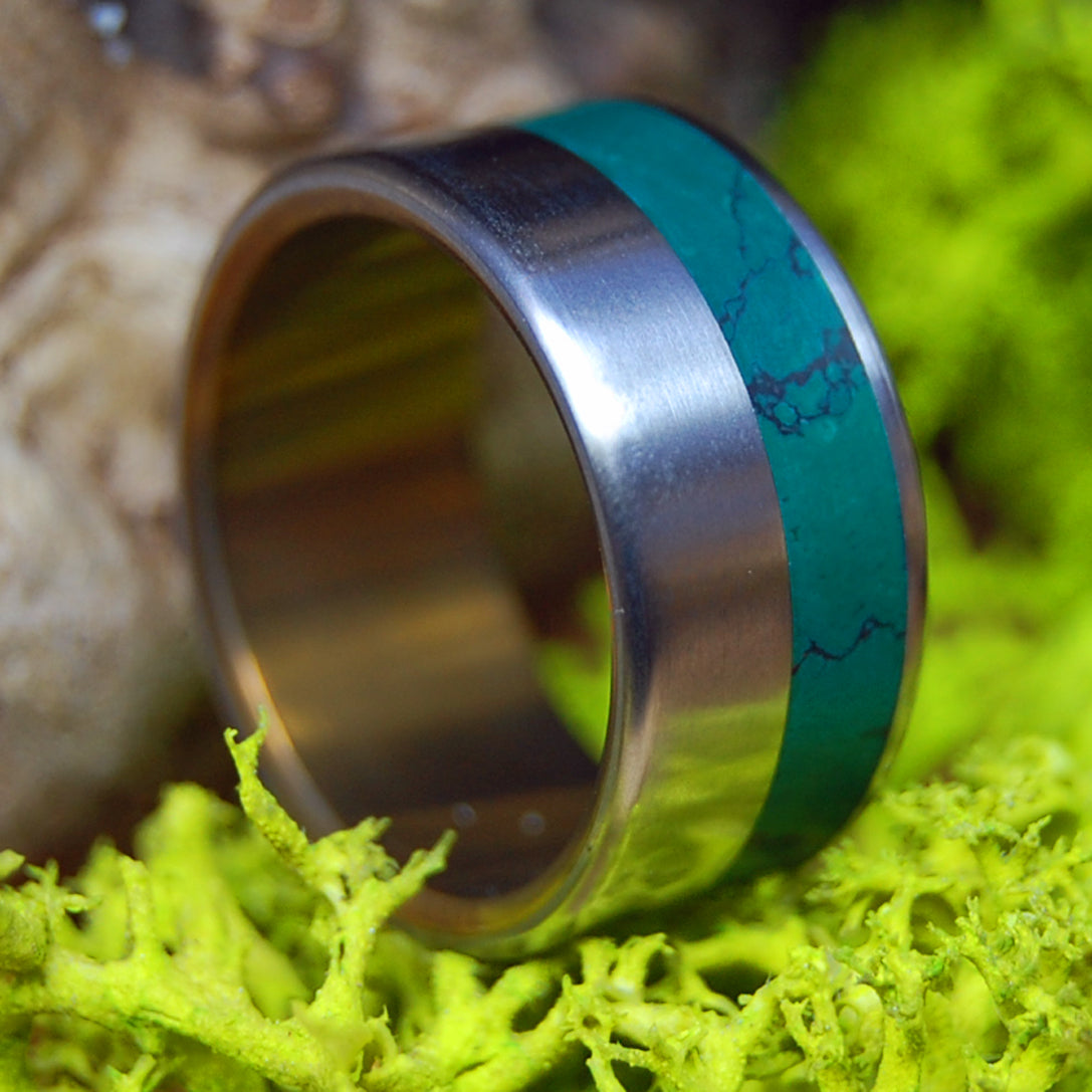 JADE HUMMINGBIRD | Men's Jade Stone & Titanium Wedding Ring