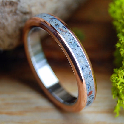 THE WORLD ROCKS | Various Rocks, Copper & Titanium Women's Wedding Ring