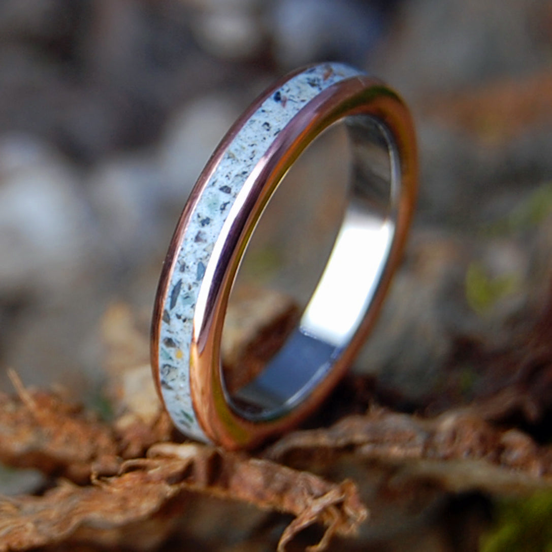 THE WORLD ROCKS | Various Rocks, Copper & Titanium Women's Wedding Ring