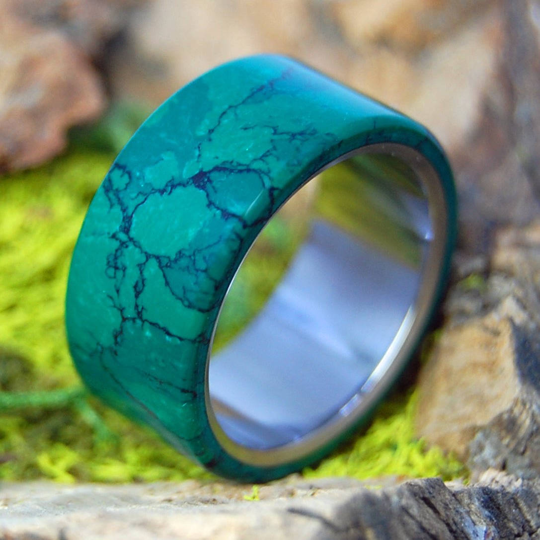 ALL I WANT IS YOU AND JADE WIDE | Men's Jade & Titanium Wedding Ring - Minter and Richter Designs