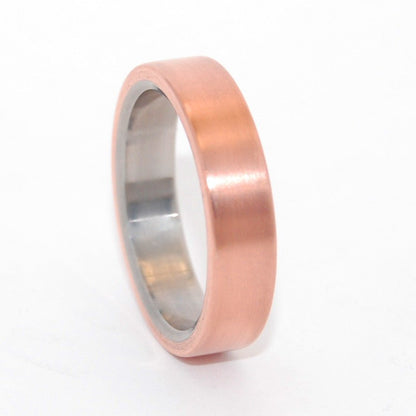 Allemande | Men's Copper & Titanium Wedding Ring - Minter and Richter Designs
