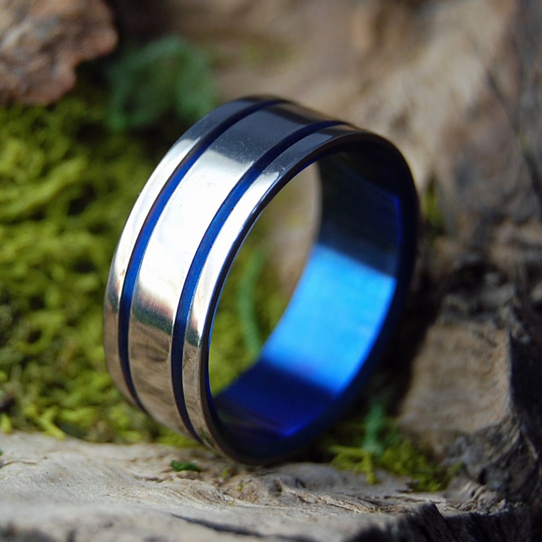 ALMA MATER | Size 9.5 At 7.9mm | Titanium Wedding Ring | On Sale - Minter and Richter Designs