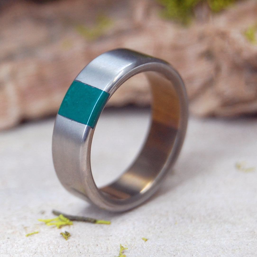 ARRANT TRUTH IN JADE | Mens and womens Jade & Titanium Wedding Ring