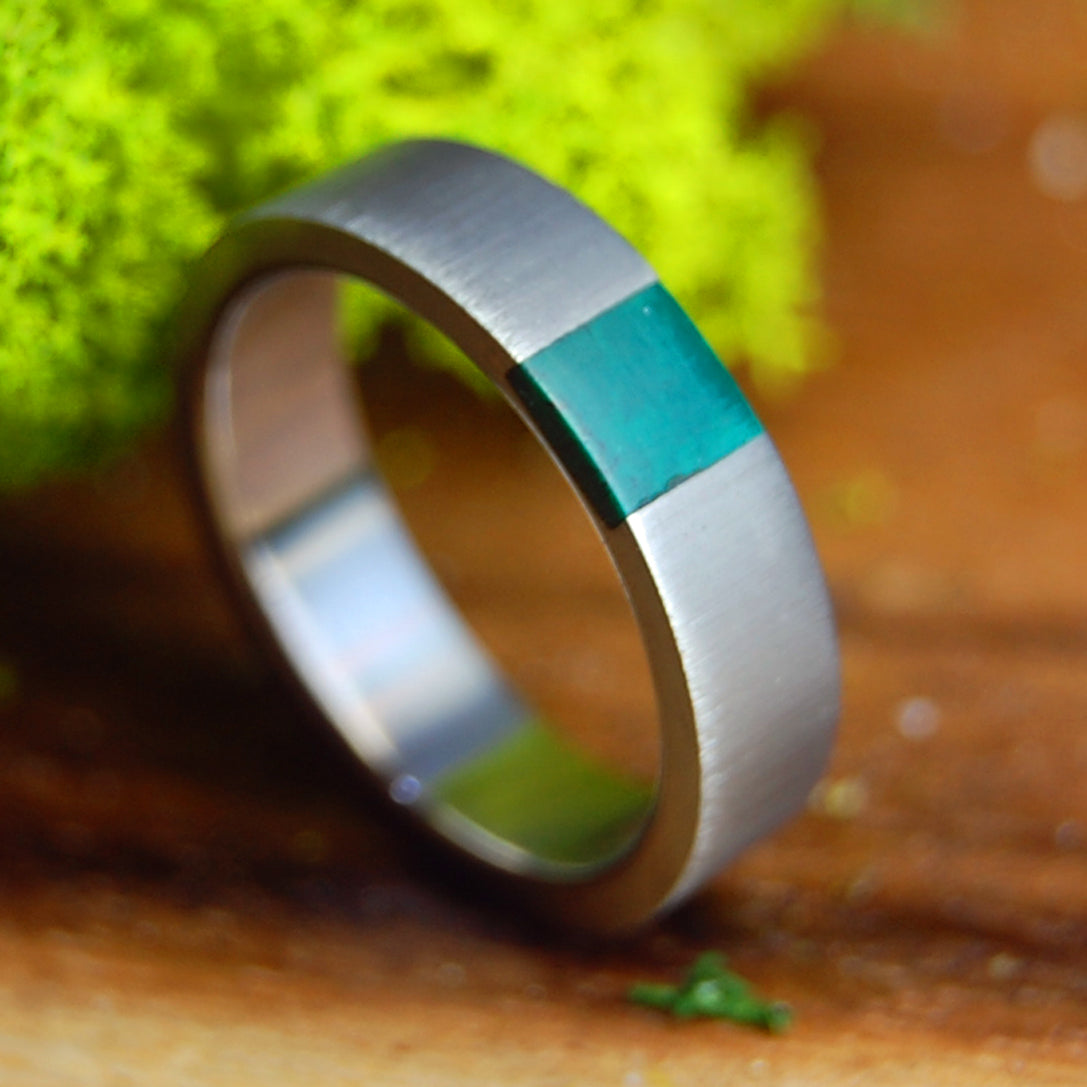 ARRANT TRUTH IN JADE | Mens and womens Jade & Titanium Wedding Ring