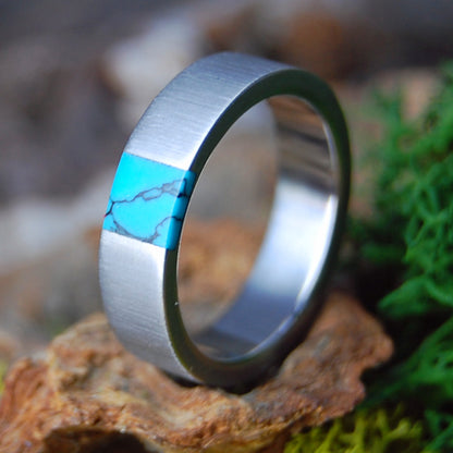 ARRANT TRUTH IN TURQOISE | Mens and womens Jade & Titanium Wedding Ring
