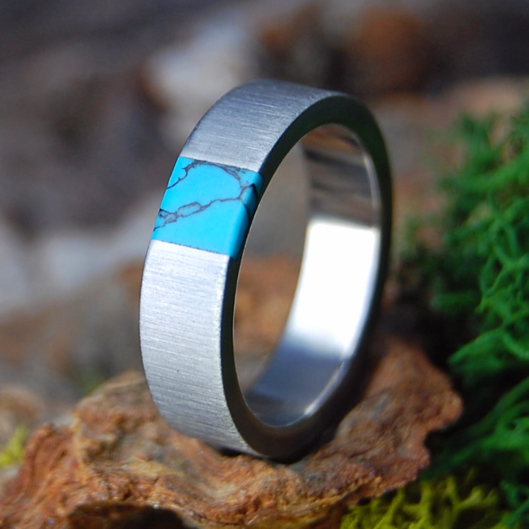 ARRANT TRUTH IN TURQOISE | Mens and womens Jade & Titanium Wedding Ring