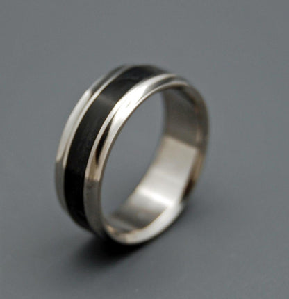 Black Beauty | Men's Titanium Wedding Ring - Minter and Richter Designs