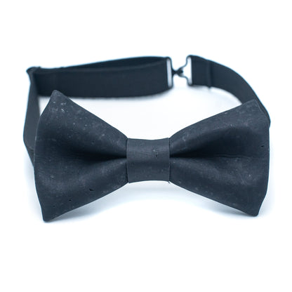 Black Smart Cork Bow - Tie - Handmade Bow Tie - Groomsmen Gift - Minter and Richter Designs