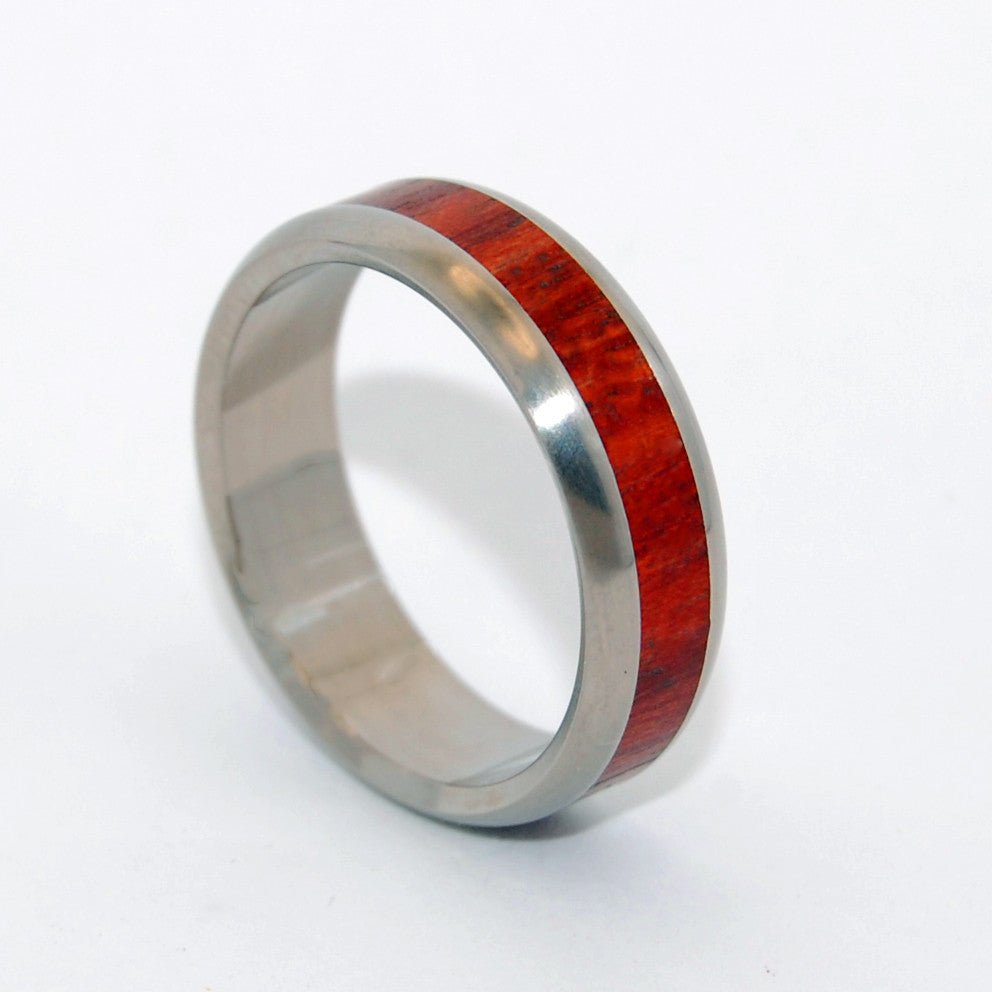 Bloodwood Oath | Men's Bloodwood & Titanium Wedding Ring - Minter and Richter Designs