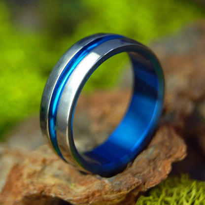 Blue Signature | Size 5 At 5.6mm | Titanium Wedding Ring | On Sale - Minter and Richter Designs