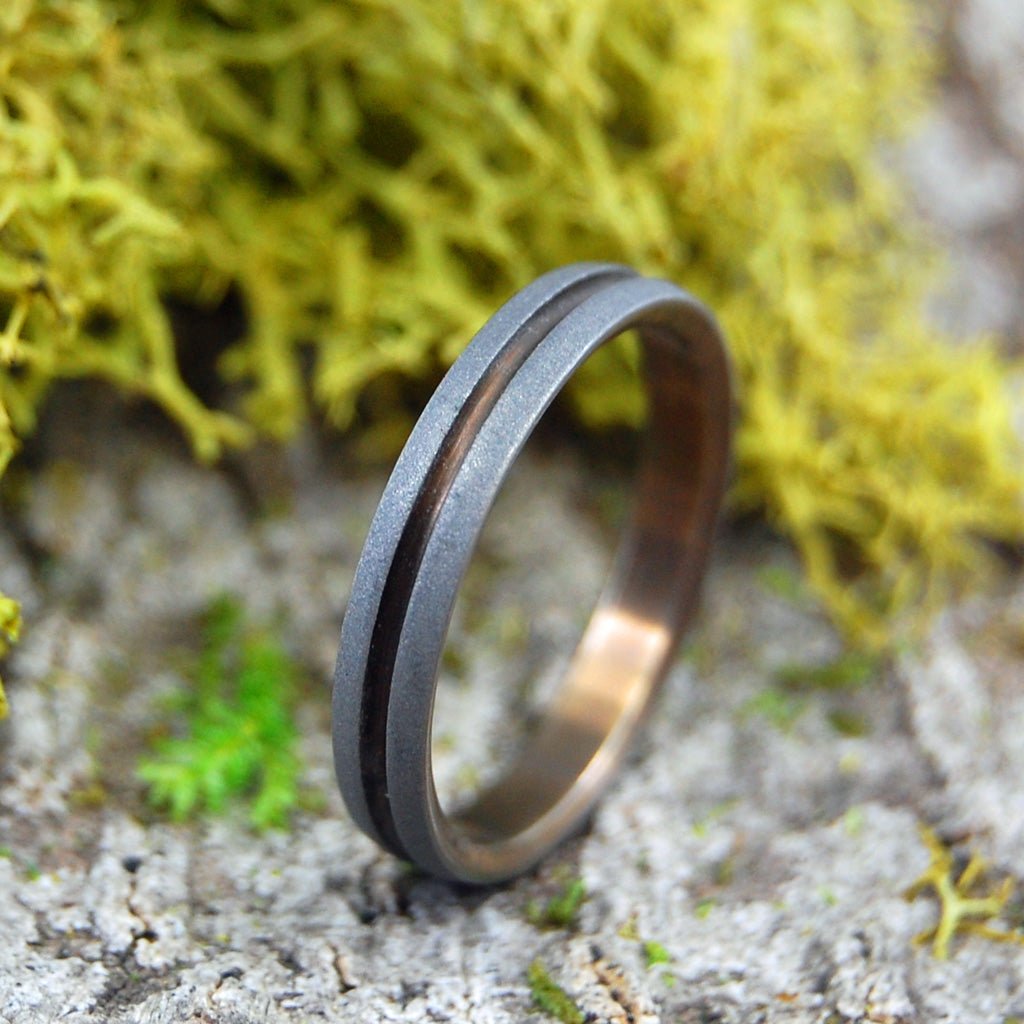 BOLD AS LOVE BRONZE | Size 9 At 3.5mm | Titanium Wedding Ring | On Sale - Minter and Richter Designs