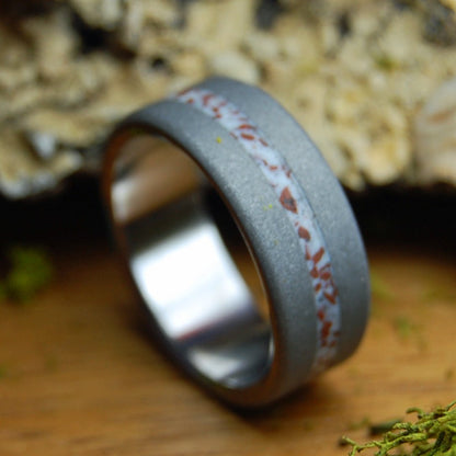 BRICK FOUNDATION I | Men's Brick & Titanium Wedding Ring - Minter and Richter Designs