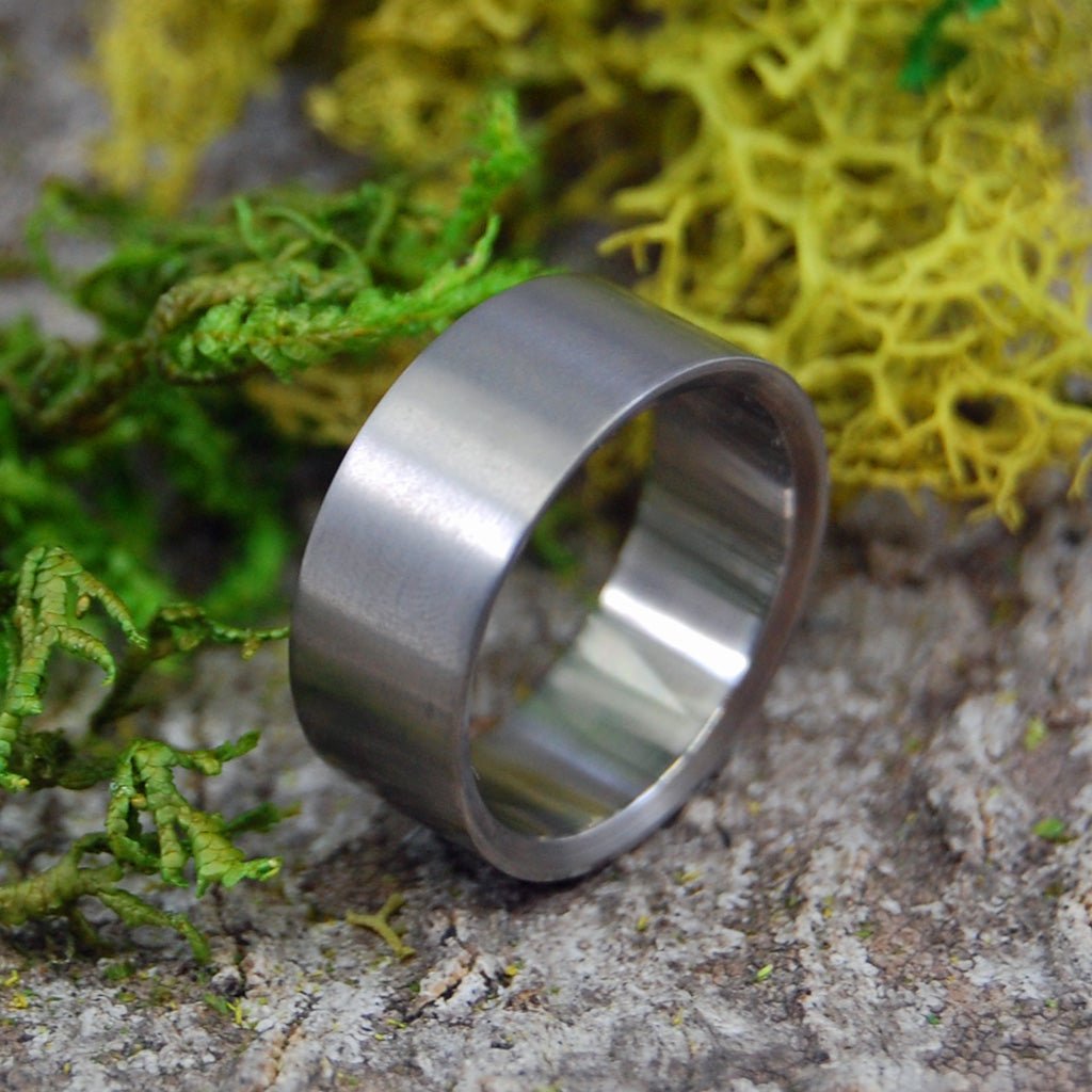 BRUSHED & NAKED | Size 8.25 At 7.9mm | Titanium Wedding Ring | On Sale - Minter and Richter Designs