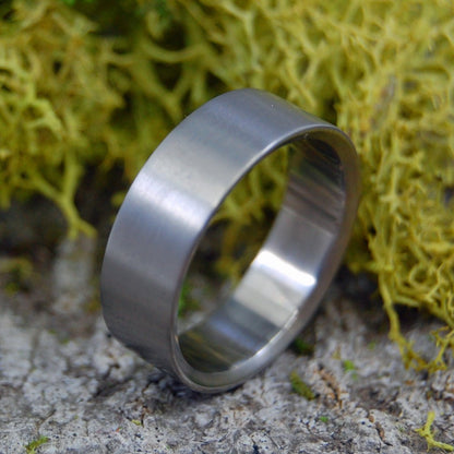 BRUSHED & NAKED | Size 8.5 At 6.4mm | Titanium Wedding Ring | On Sale - Minter and Richter Designs