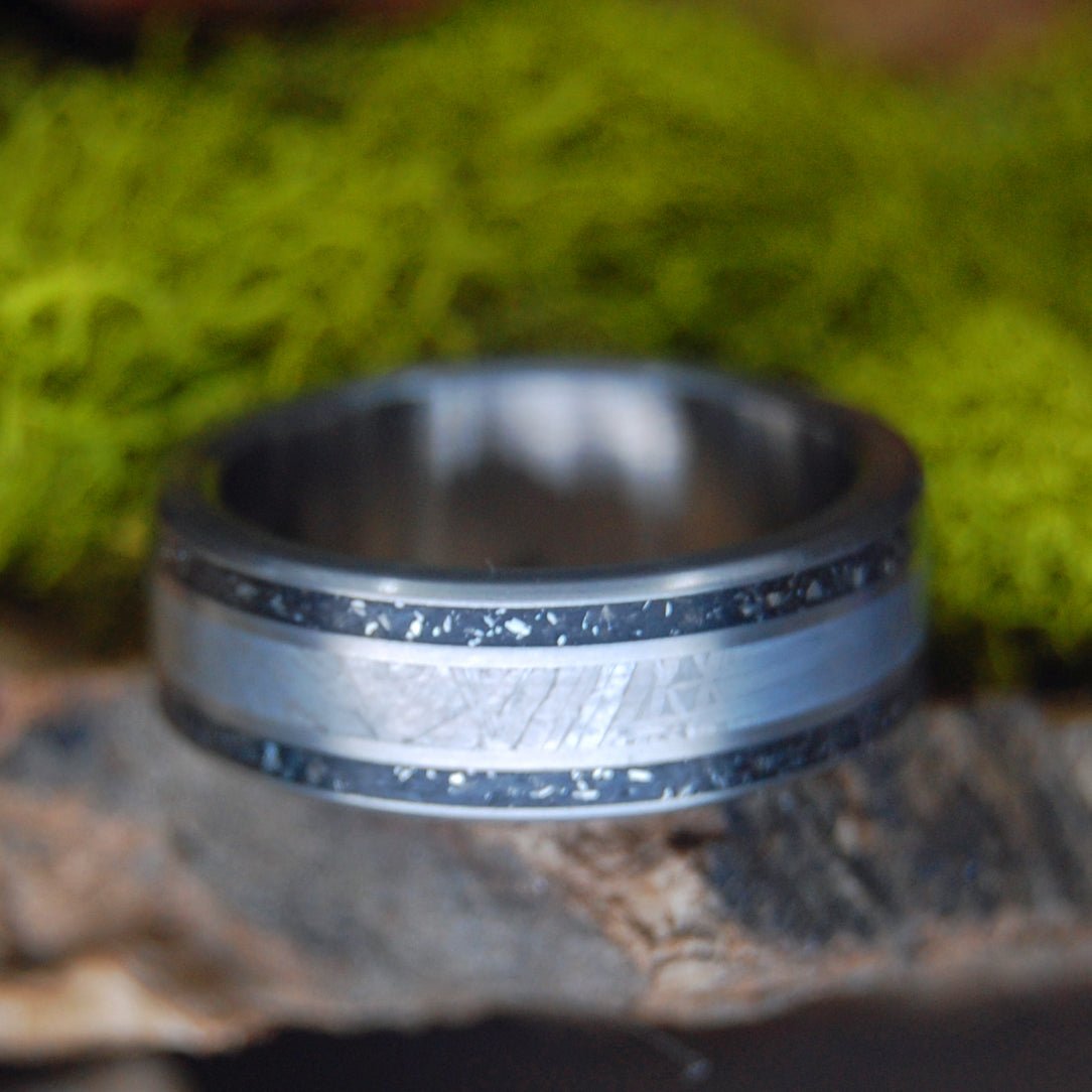 Car Parts And Meteorite | Men's Meteorite, Car Engine Parts & Titanium Wedding Ring - Minter and Richter Designs