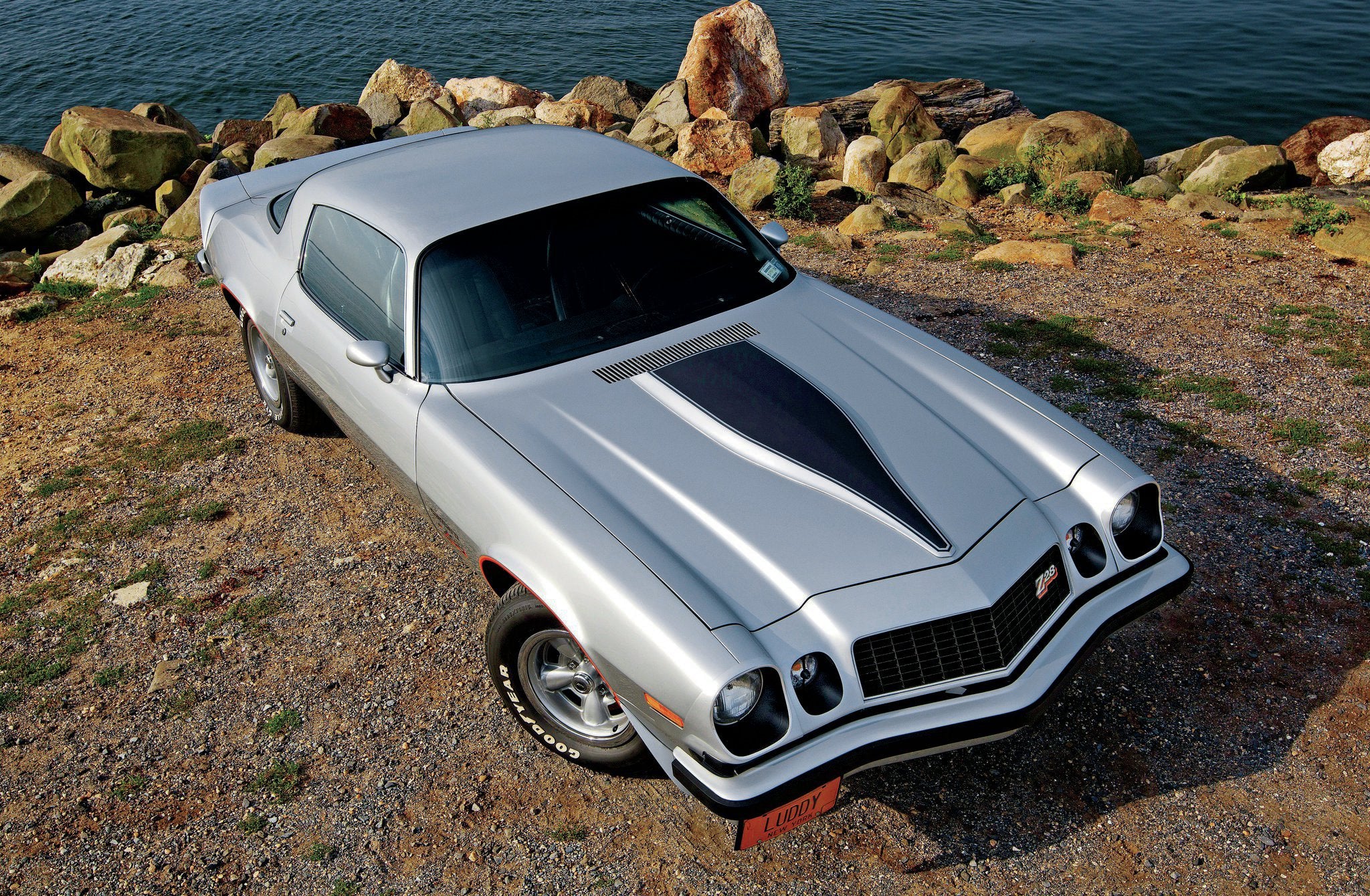1977 CHEVY SANDBLASTED | Men's Crushed Sodalite Stone & Titanium Wedding Ring