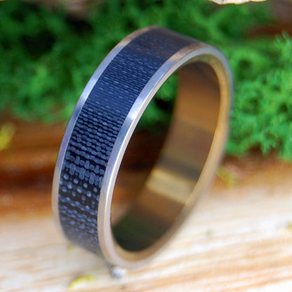 CARBON FIBER BRONZE | Men's Carbon Fiber & Titanium Wedding Ring - Minter and Richter Designs
