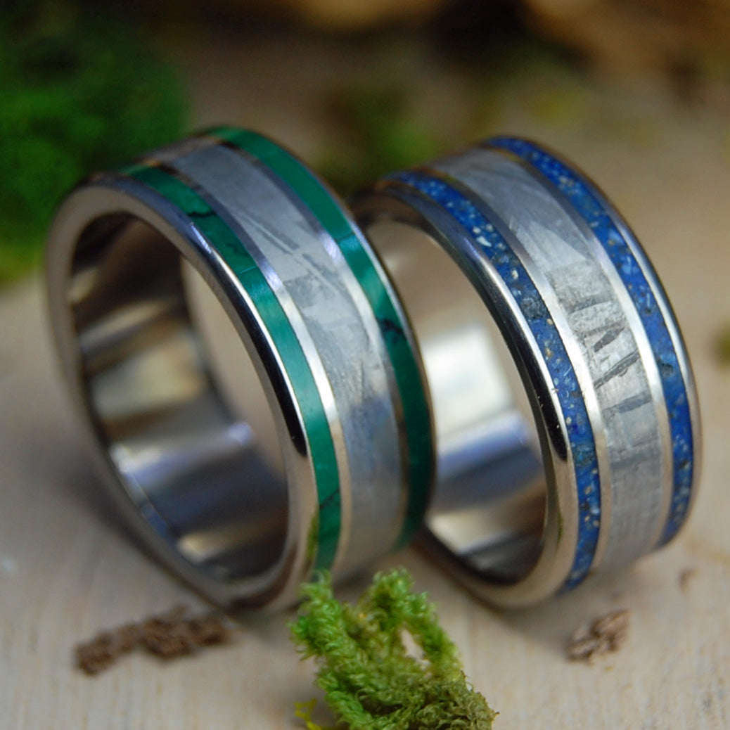 Carolina Meteorite So Hot | Stone & Meteorite Wedding Rings
