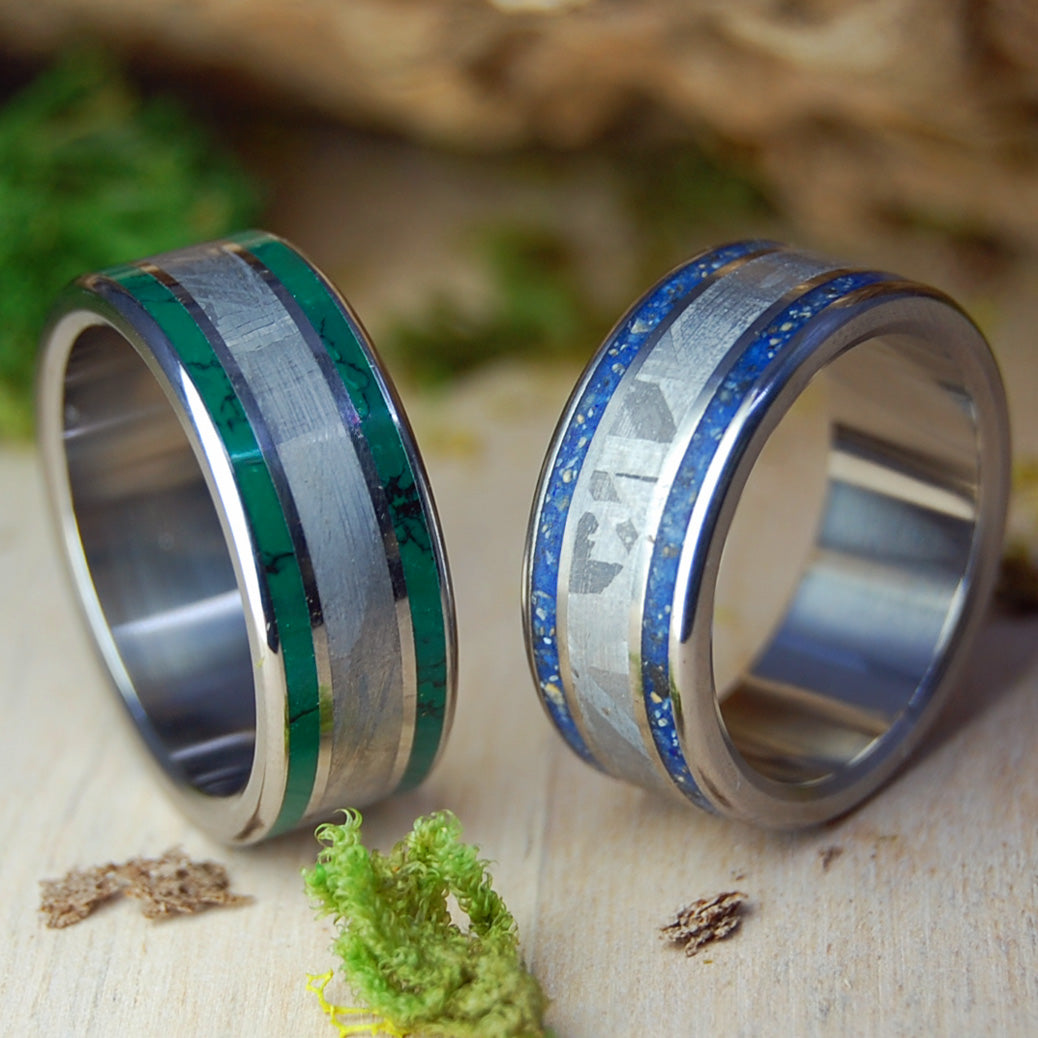 Carolina Meteorite So Hot | Stone & Meteorite Wedding Rings