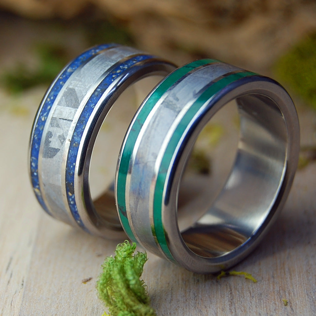 Carolina Meteorite So Hot | Stone & Meteorite Wedding Rings