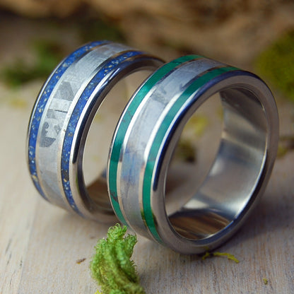Carolina Meteorite So Hot | Stone & Meteorite Wedding Rings