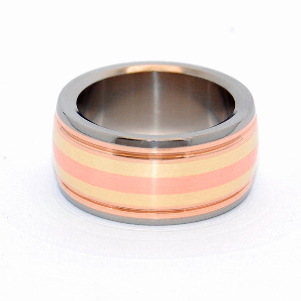 Cat's Cradle | Men's Copper, Bronze & Titanium Wedding Ring - Minter and Richter Designs