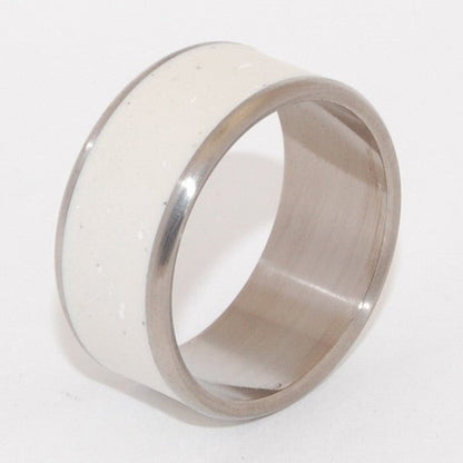 Cloud Dreams | Men's Italian Marble & Titanium Wedding Ring - Minter and Richter Designs