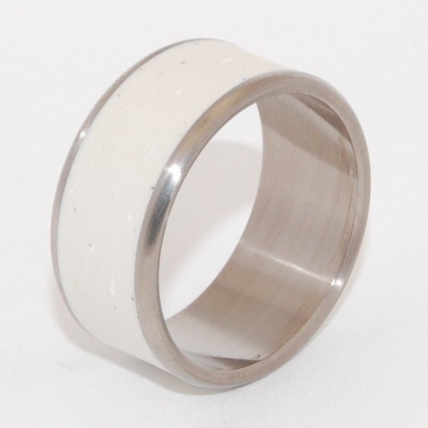 Cloud Dreams | Men's Italian Marble & Titanium Wedding Ring - Minter and Richter Designs