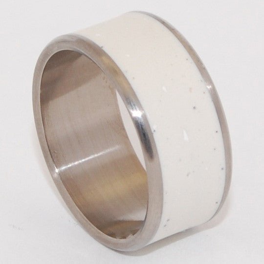 Cloud Dreams | Men's Italian Marble & Titanium Wedding Ring - Minter and Richter Designs