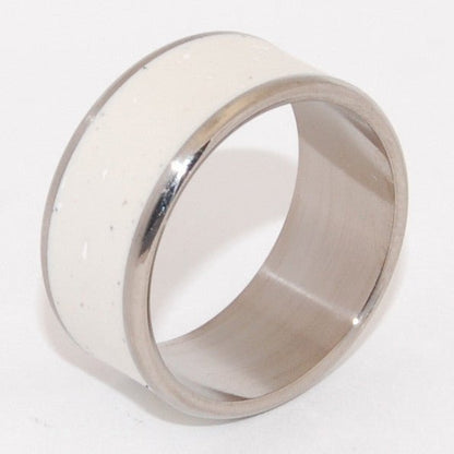 Cloud Dreams | Men's Italian Marble & Titanium Wedding Ring - Minter and Richter Designs