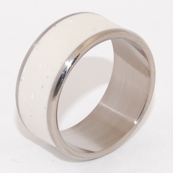 Cloud Dreams | Men's Italian Marble & Titanium Wedding Ring - Minter and Richter Designs