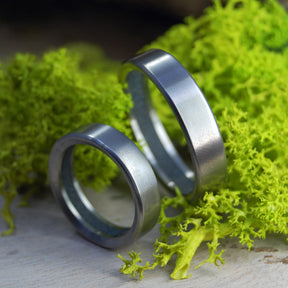 HUMBLE COHASSET MA | Cohasset MA Beach Sand & Titanium - Unique Wedding Rings - Titanium Wedding Rings - Minter and Richter Designs