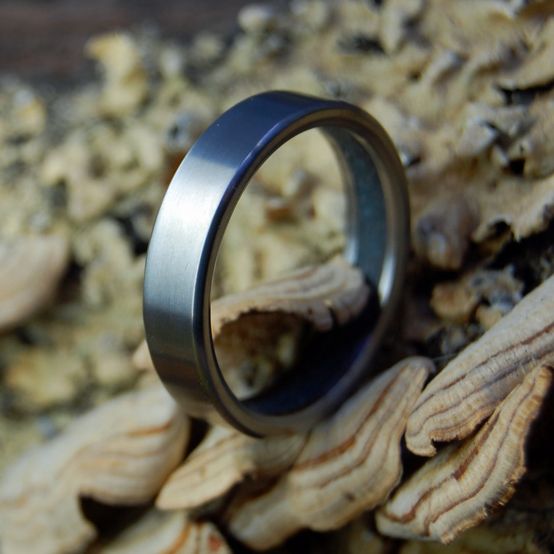 HUMBLE COHASSET MA | Cohasset Beach Sand & Titanium - Unique Wedding Rings - Titanium Wedding Rings - Minter and Richter Designs