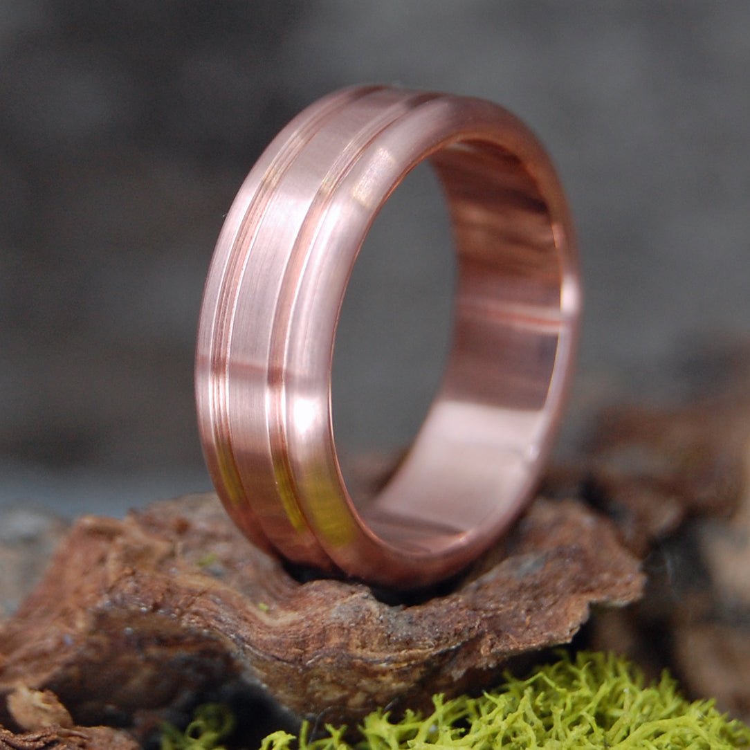 Copper Time | Men's Pure Copper Wedding Ring - Minter and Richter Designs
