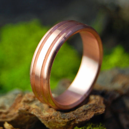COPPER TIME | Size 10 At 6.4mm | Titanium Wedding Ring | On Sale - Minter and Richter Designs