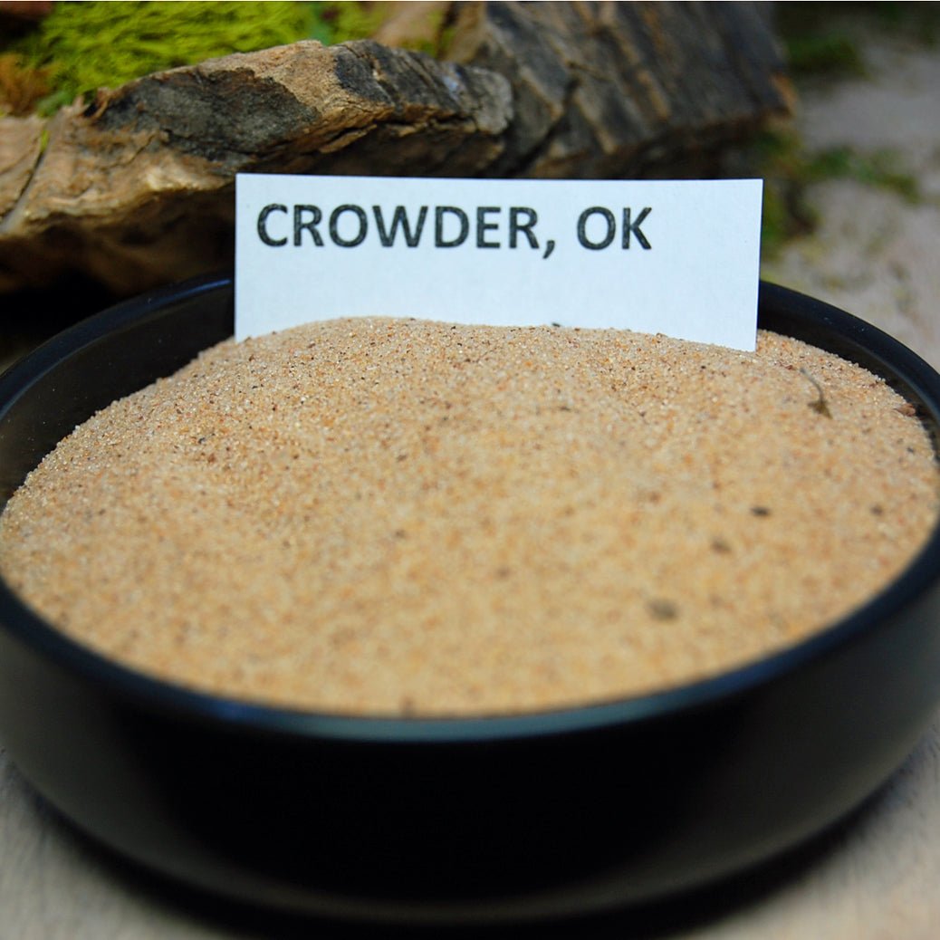 Crowder Oklahoma | Men's Beach Sand, Rocks & Titanium Wedding Ring - Minter and Richter Designs