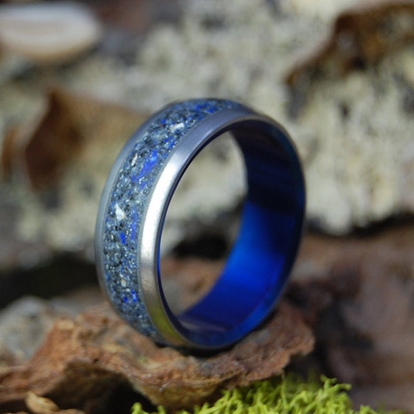 iolom Broken Stone Ring − Parallel − 26号 crushed-sodalite-stars-over-