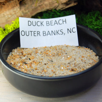 DUCK NORTH CAROLINA | Duck NC Beach Sand & Azurite Malachite Stone Titanium Wedding Ring - Minter and Richter Designs