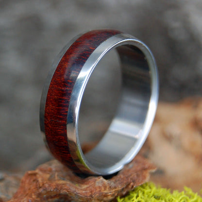Every Drop Of Blood | Size 12.5 At 8mm | Bloodwood | Unique Wedding Ring | On Sale - Minter and Richter Designs