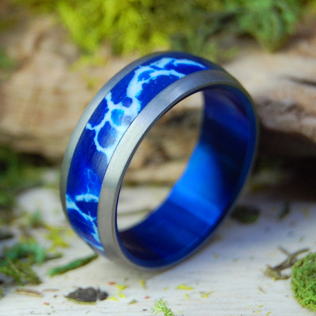 EVERY DROP OF COBALT  PLUS BLUE | Handcrafted Stone Wedding Ring - Minter and Richter Designs
