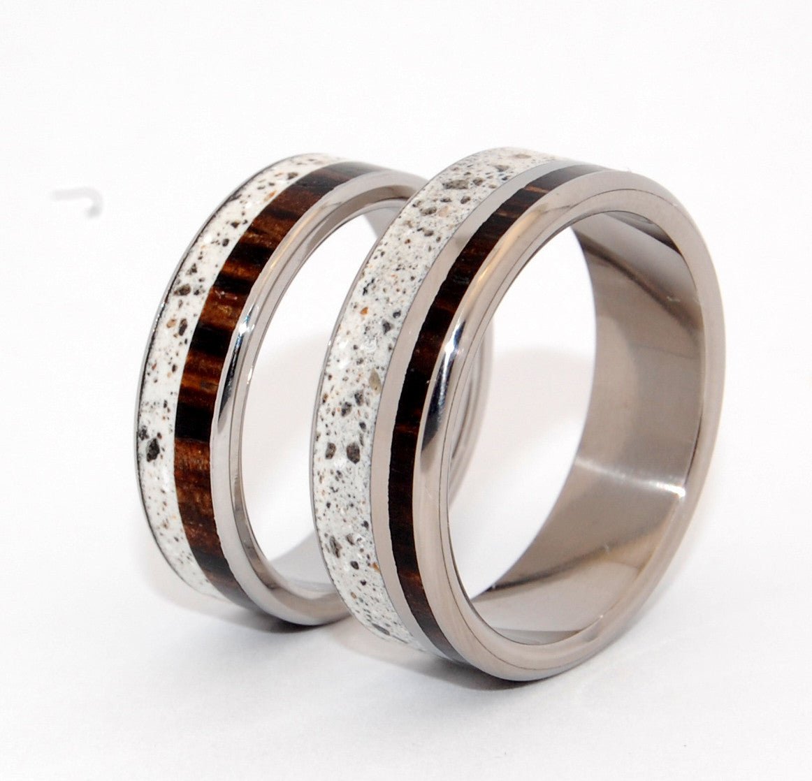 Faith & Truth | Beach Sand & Palm Tree Wood Wedding Ring - Unique Wedding Ring - Minter and Richter Designs