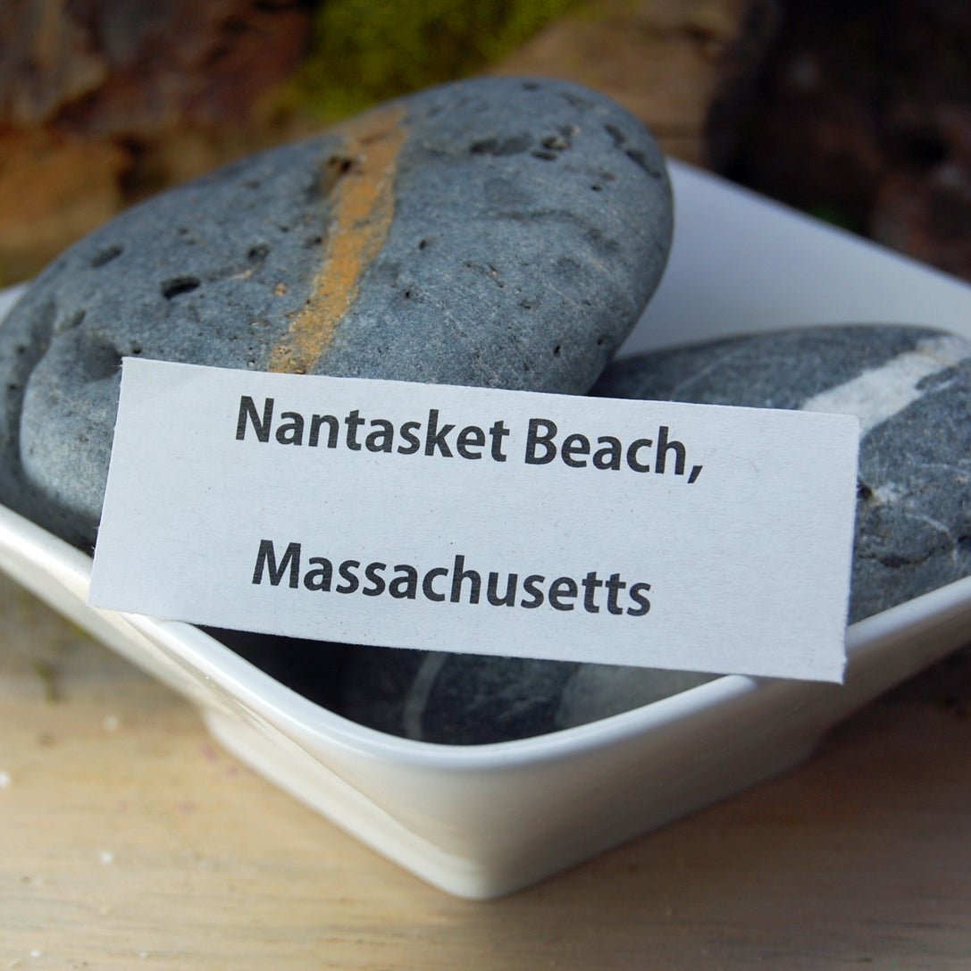 Fantastic Nantasket | Men's Beach Sand/Rocks, Aquatic Resin & Titanium Wedding Ring - Minter and Richter Designs