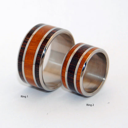 Find Me | Ancient Kauri Wood Titanium Wedding Ring - Minter and Richter Designs