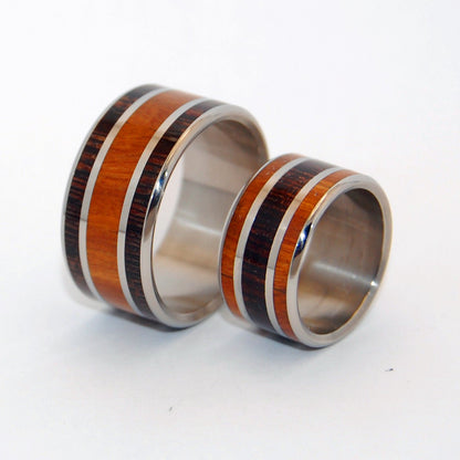 Find Me | Ancient Kauri Wood Titanium Wedding Ring - Minter and Richter Designs