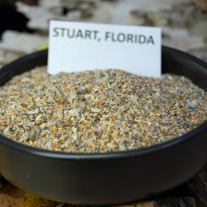 FORT STUART FL & LARIMAR | Men's Beach Sand, Larimar Stone & Titanium Wedding Ring - Minter and Richter Designs